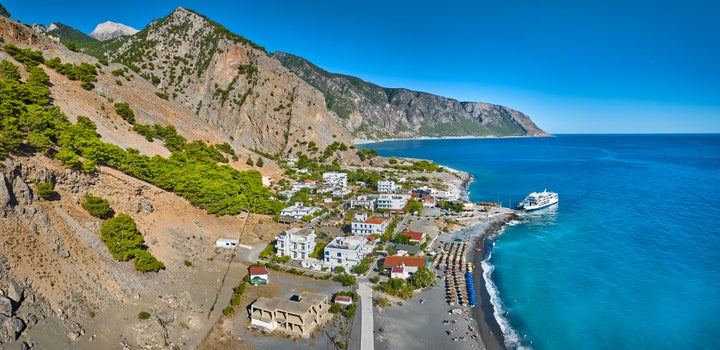 Greece, Crete island, Agia Roumeli village