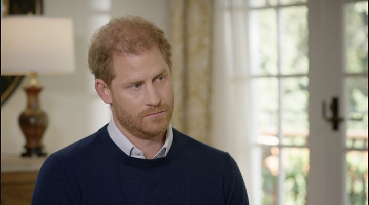 The Duke of Sussex as seen during Prince Harry: The Interview
