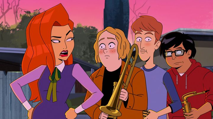 Daphne knows the power she has over the boys in "Velma."