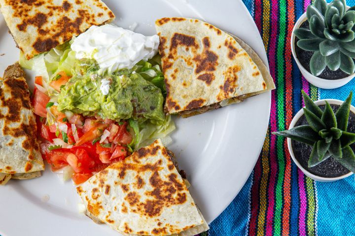 Don't want to get out a pan? You can make melty quesadillas in the microwave.