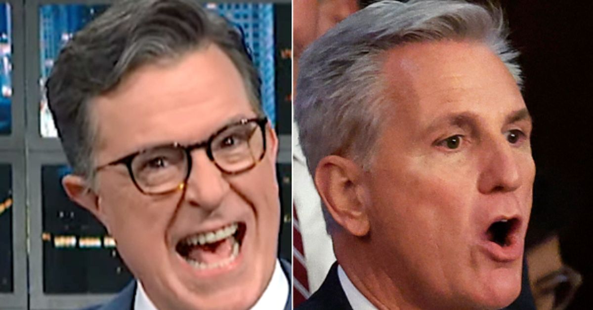 ‘Really?’: Stephen Colbert Stunned By Kevin McCarthy’s Strange Confession