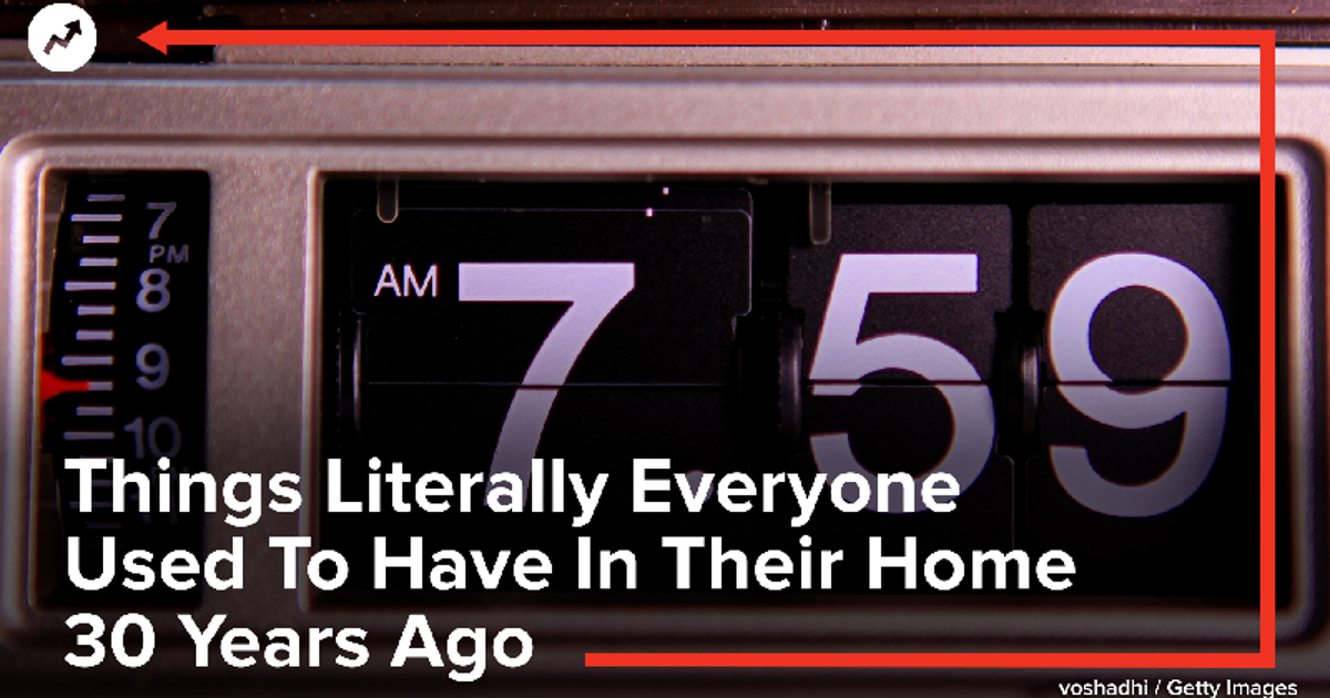 Things Literally Everyone Used To Have In Their Home 30 Years Ago ...