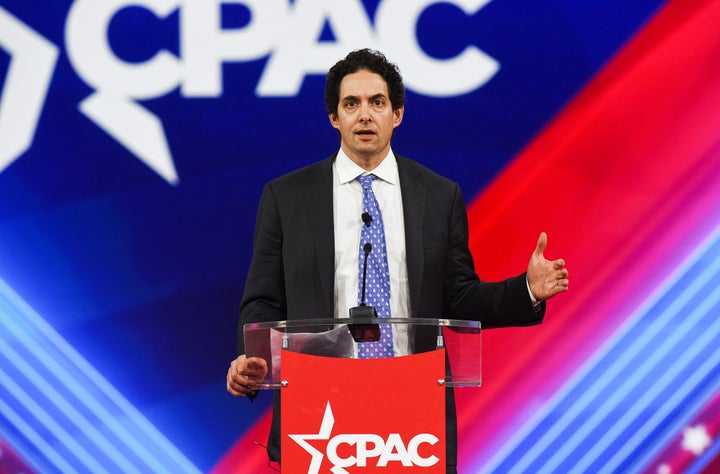 Former New York Times reporter and COVID-19 vaccine critic Alex Berenson addressed attendees at the 2022 Conservative Political Action Conference in Orlando, Florida.