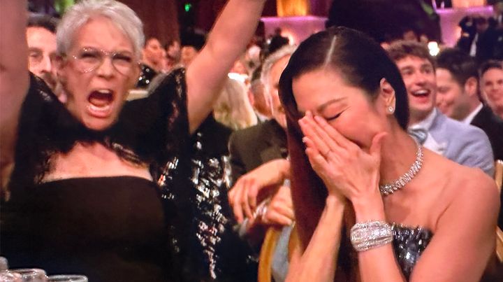 Jamie Lee Curtis Reaction To Michelle Yeohs Golden Globes Win Totally