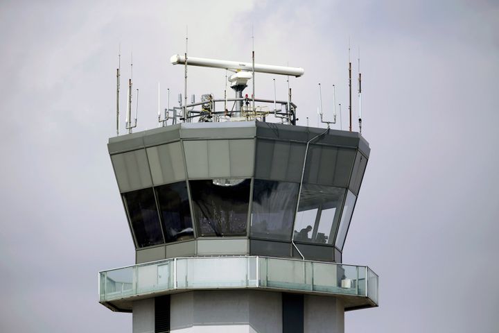 This March 12, 2013, file photo shows the air traffic control tower at Chicago's Midway International Airport. 