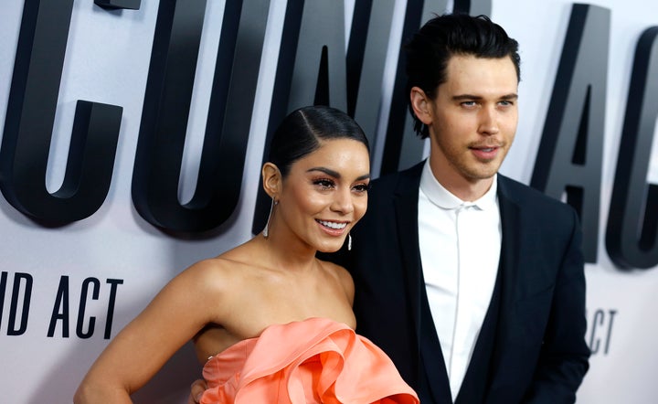 Vanessa Hudgens (left) and Austin Butler in 2018.