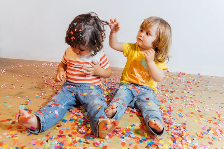 Confetti and toddlers don't mix. 