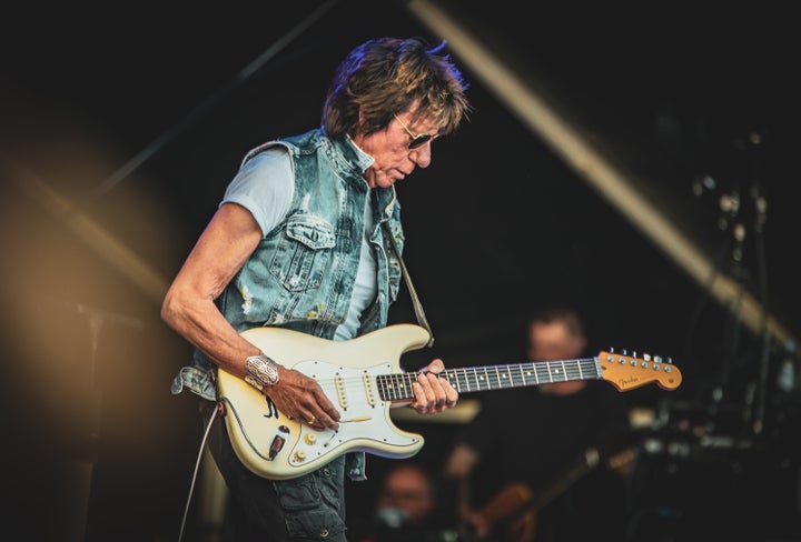 Jeff Beck performs during the Helsinki Blues Festival in June.