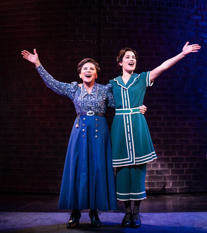 "I was permitted to make sure she was a Jewish mother," Feldshuh (left, with Michele) said of her "Funny Girl" character, Rosie Brice. 