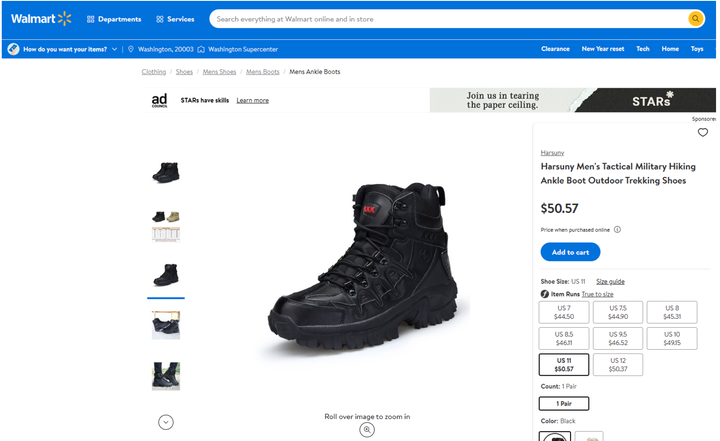 Walmart Pulls 'KKK' Boots From Website After Tip From Civil Rights Group