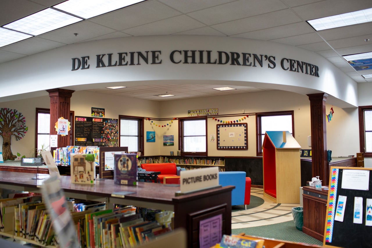 The children's section of the Patmos Library.