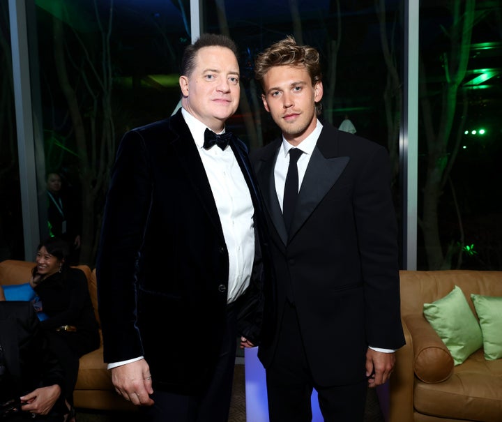 Brendan Fraser (left) and Austin Butler.