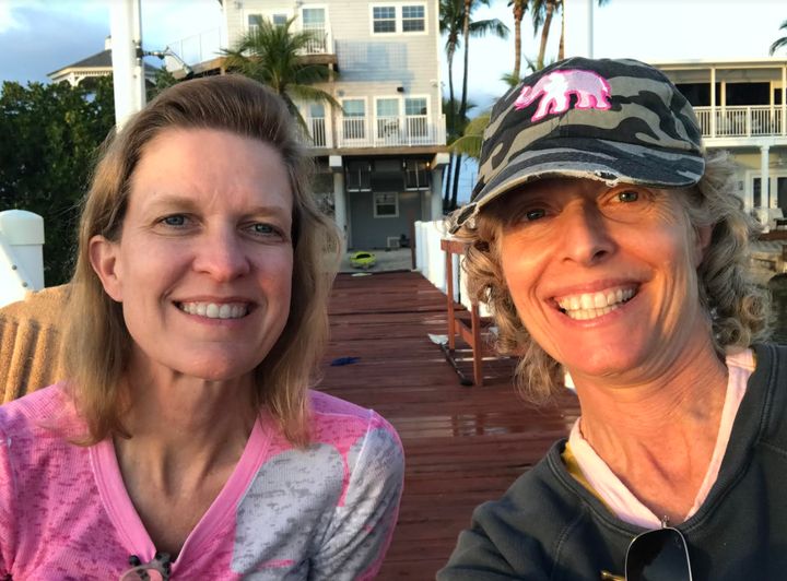 The author (right) and friend Morgan in Key Largo, Florida, in April 2021.