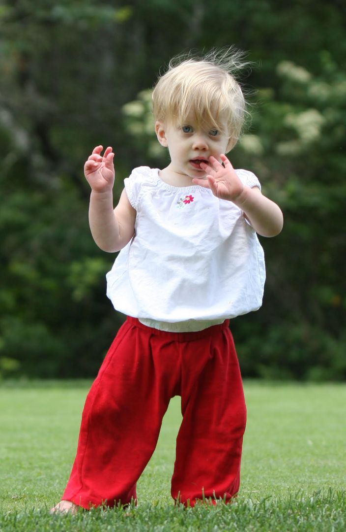 The author's daughter Maclain in August 2008, two months before she died.