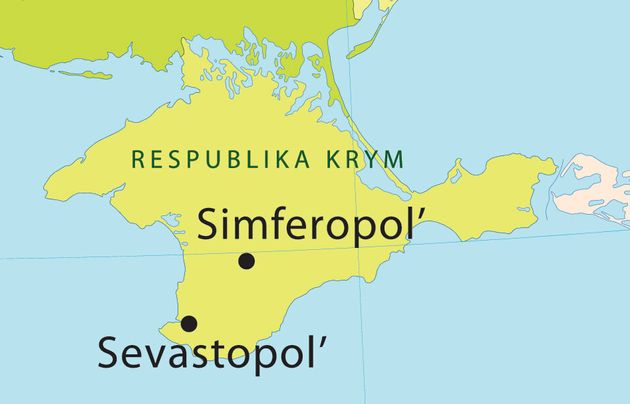 クリミア半島とウクライナ本土を繋ぐ部分にある陸地に囲まれた内海の部分が「腐海」