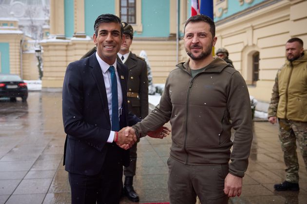 Rishi Sunak and Ukrainian president Volodymyr Zelenskyy met in Kyiv in November.