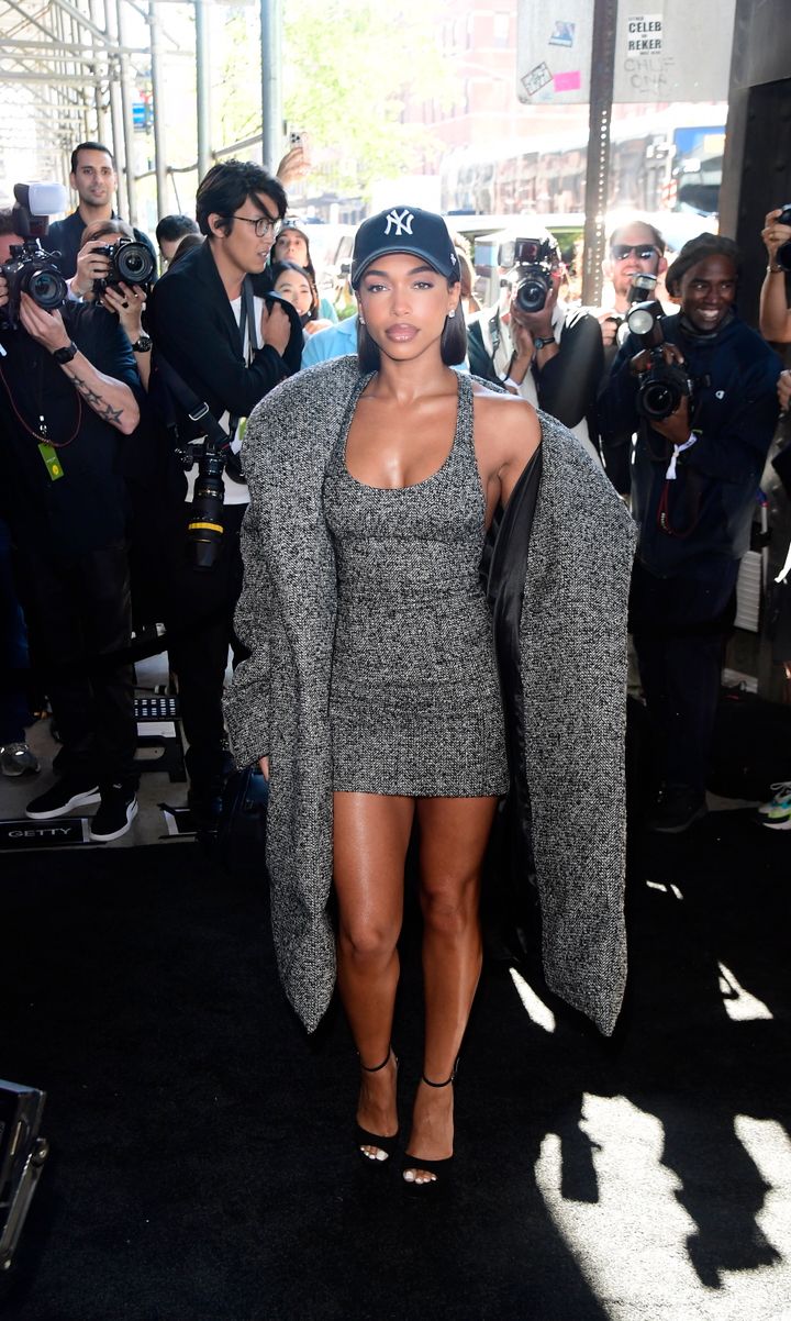 Lori Harvey at the Michael Kors fashion show on September 14, 2022 in New York City.  Havey and actor Damson Idris have seemingly made their relationship official on Instagram with recent social media posts.