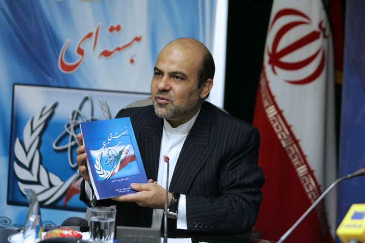 In this picture released on Tuesday, Oct. 14, 2008, by Islamic Republic News Agency, IRNA, Ali Reza Akbari speaks in a meeting to unveil the book "National Nuclear Movement" in Tehran, Iran. Iran said Saturday, Jan. 14, 2023, it had executed Akbari, a dual Iranian-British national who once held a high-ranking position in the country's defense ministry, despite international warnings to halt his death sentence, further escalating tensions with the West amid the nationwide protests now shaking the Islamic Republic.(Davoud Hosseini, IRNA via AP)