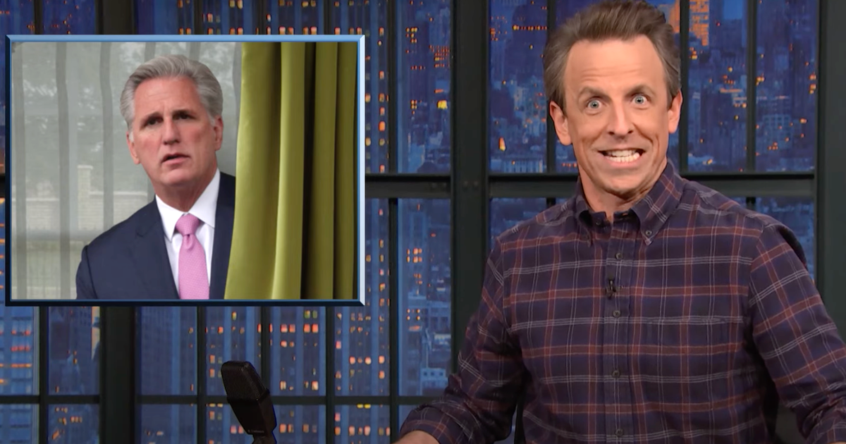 Seth Meyers teases Kevin McCarthy with an old video that is now very