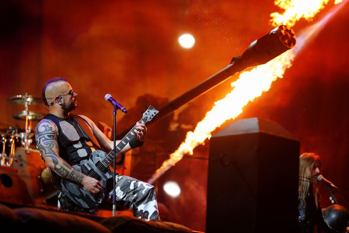 Από την εμφάνιση των Sabaton στο heavy metal φεστιβάλ στο Γουάκεν τη Γερμανίας το 2019. 