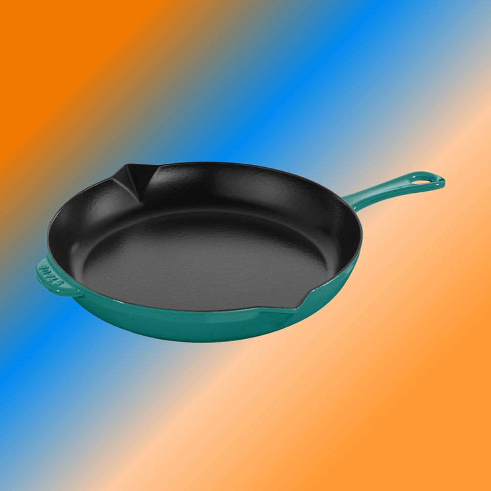 Staub enameled cast iron fry pan