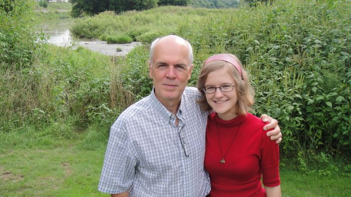 The author and her father, John, on a family vacation in 2011.