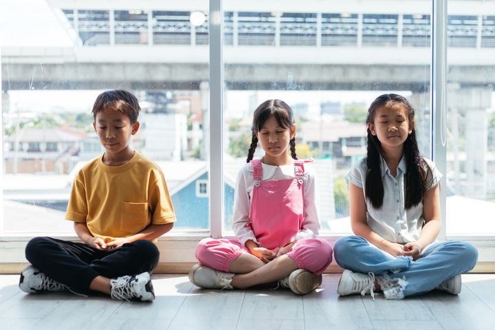 Parents can share with their kids some coping mechanisms, like meditation, they use to deal with their own difficult emotions.