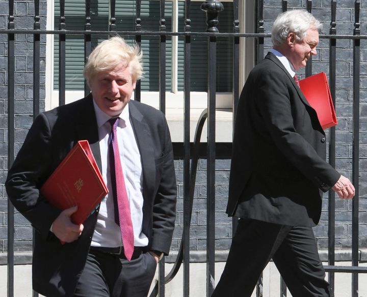 David Davis and Boris Johnson in happier times.