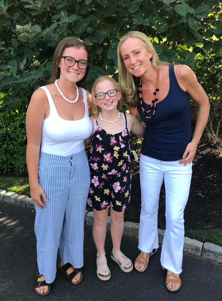 The author with Isabelle and Emily on Cape Cod in 2019.