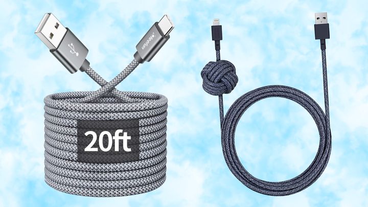 Long USB type-C cable and Native Union cable.