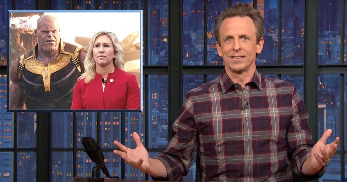 Seth Meyers Names The 1 Job Marjorie Taylor Greene Should Actually Be Doing