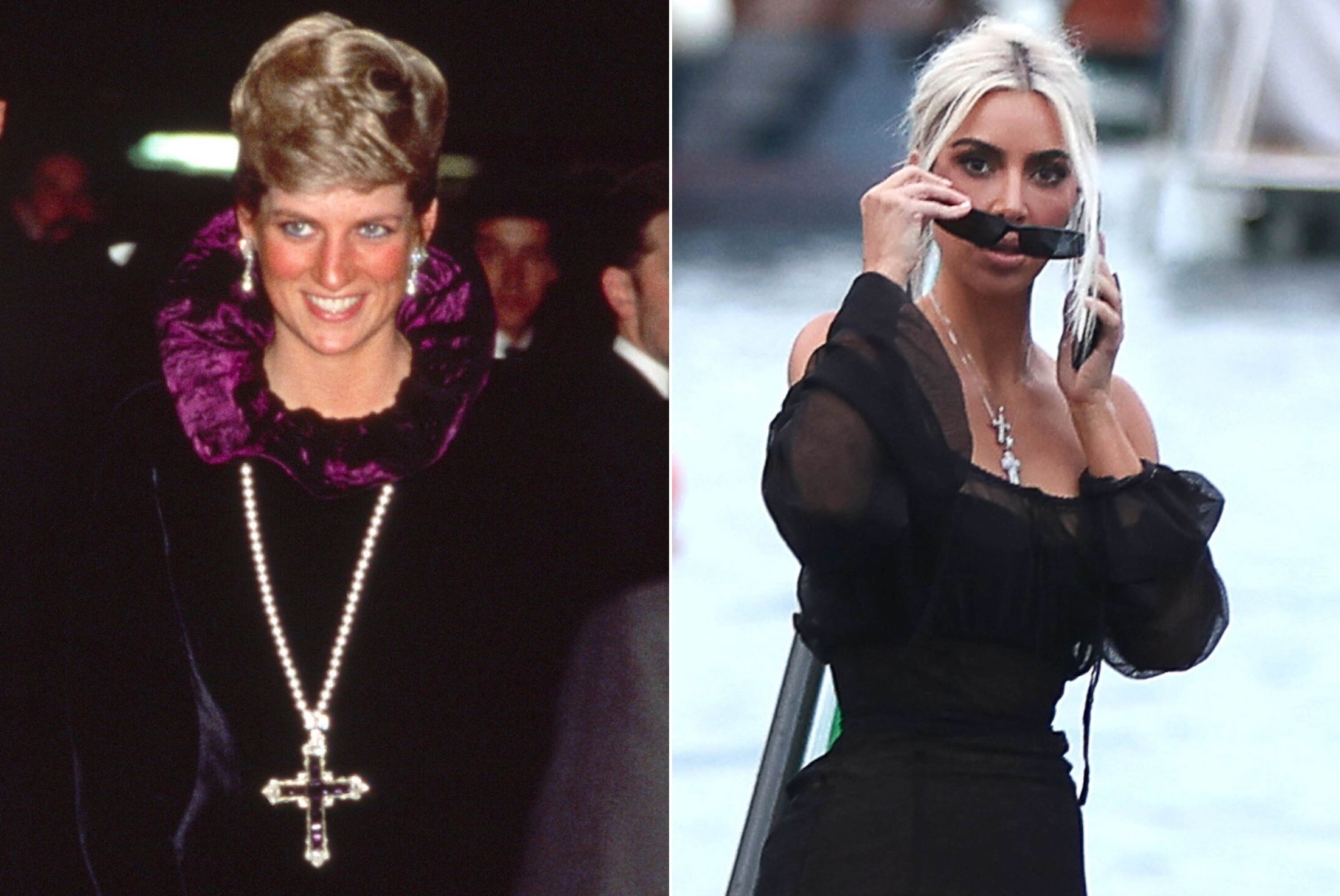 Kim Kardashian Buys Famous Cross Pendant Worn By Princess Diana ...