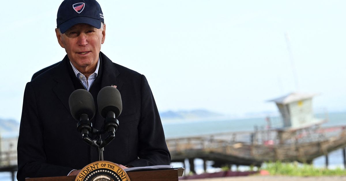 Biden Visits Storm-Ravaged California, Says It's Climate Change In Action