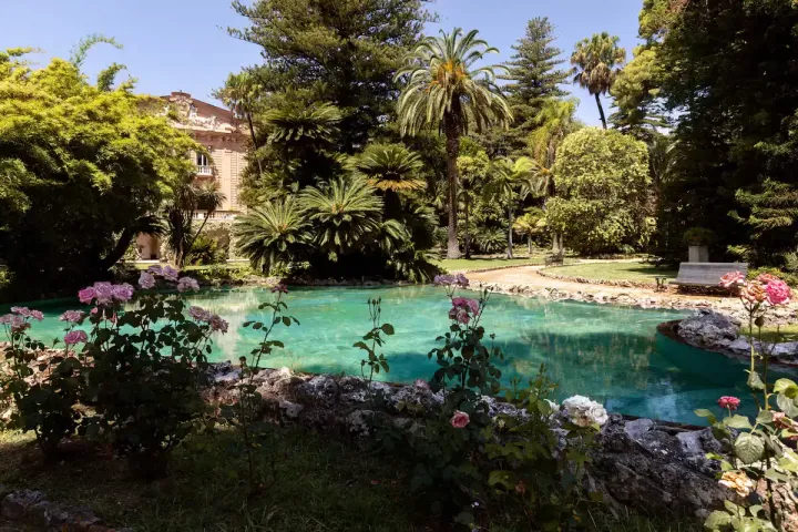 Villa Tasca, located in Palermo, is available for rent on Airbnb.