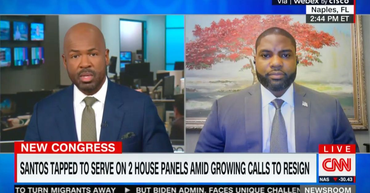 CNN Anchor Rips Republican's Reasoning For Not Calling On George Santos To Resign