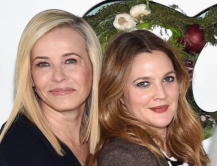 Chelsea Handler and Drew Barrymore, pictured in 2018, talked about red flags in dating. 