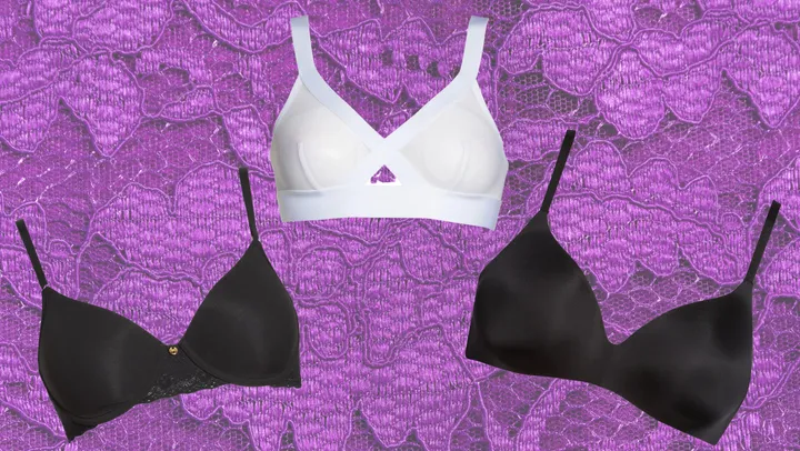 Non wired pregnancy - breastfeeding bra with reinforced cups that can be  removed