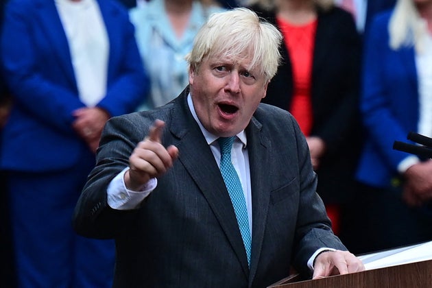 Former prime minister Boris Johnson.