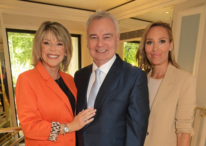 Eamonn with wife Ruth Langsford and GB News co-host Isabel Webster 