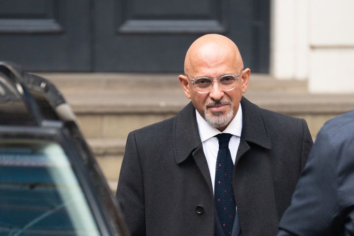 Former chancellor Nadhim Zahawi (centre) leaving the Conservative Party head office in Westminster, central London. The embattled Tory party chairman has been under pressure since it was reported that he paid HMRC a seven-figure sum to end a dispute, with Labour calling for him to be sacked. Picture date: Monday January 23, 2023. (Photo by James Manning/PA Images via Getty Images)
