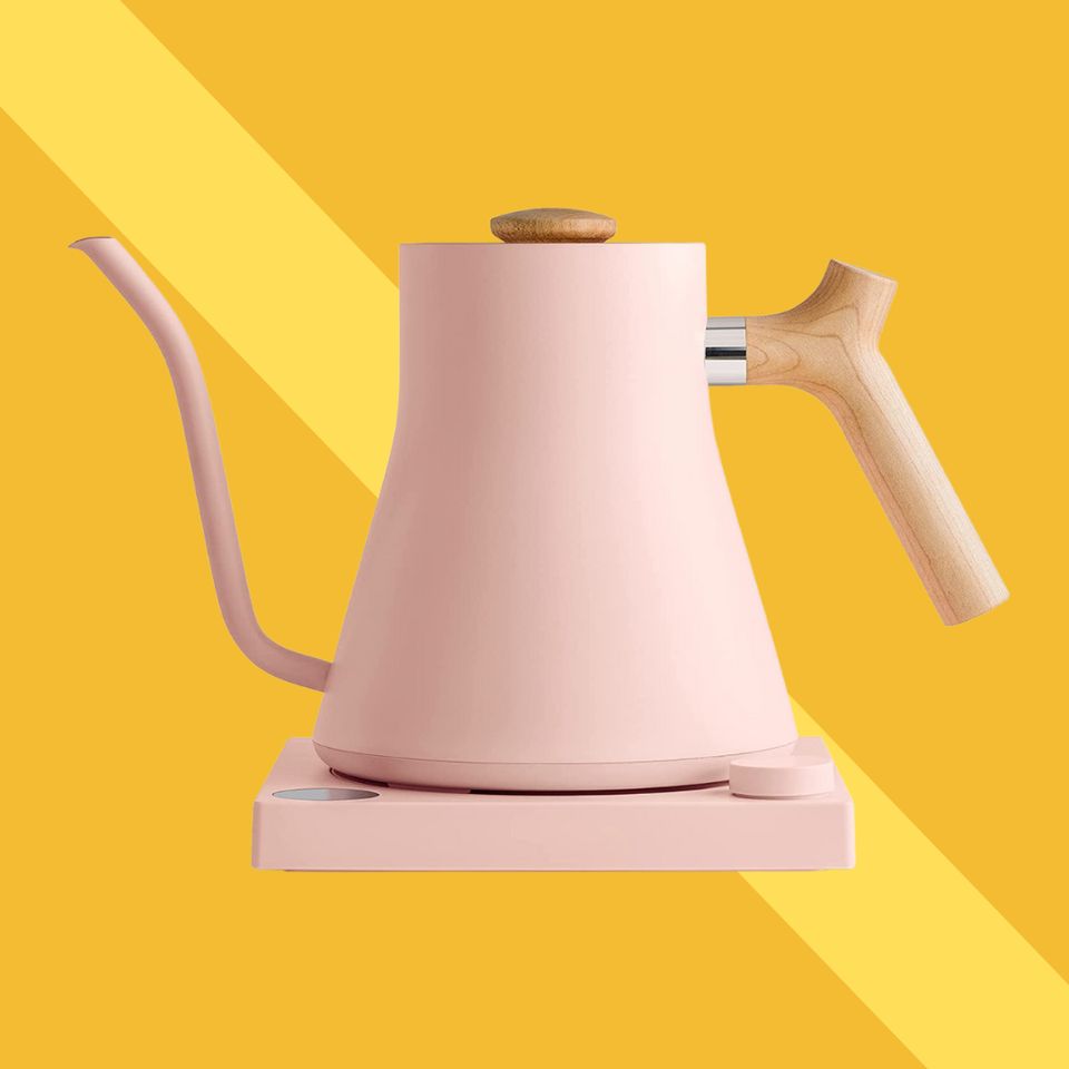Fellow Stagg EKG Warm Pink Electric Pour-Over Tea Kettle with Maple Handle  + Reviews