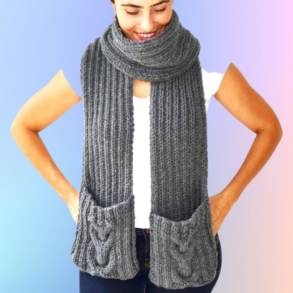 The Coziest Pocket Scarves To Warm Your Neck And Hands