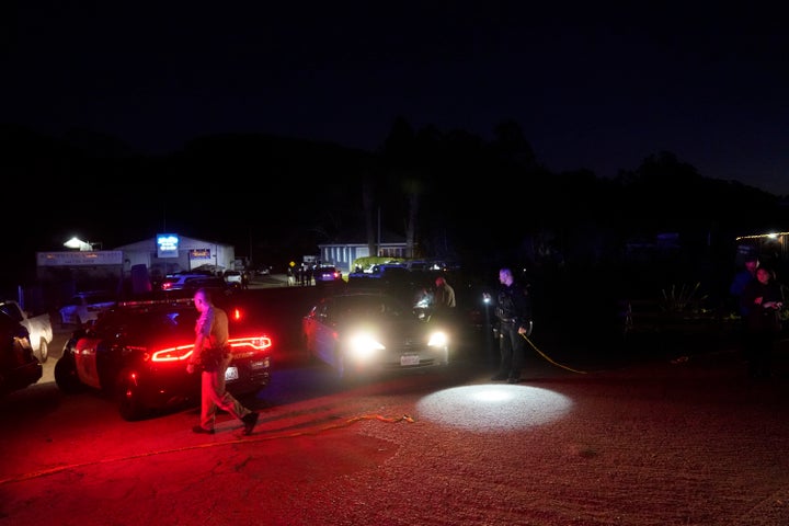 ハーフムーンベイの銃撃事件の現場(2023年1月23日)