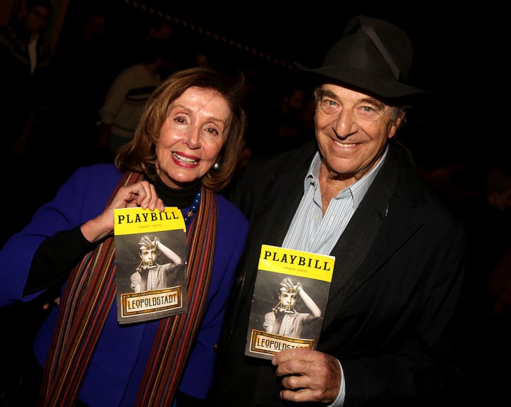 Nancy Pelosi and Paul Pelosi appeared at the hit Broadway play "Leopoldstadt" on Jan. 14, 2023.