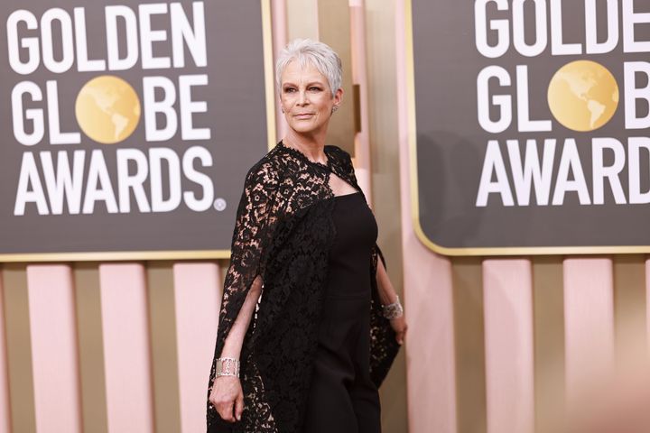 Jamie Lee Curtis at the Golden Globes earlier this month