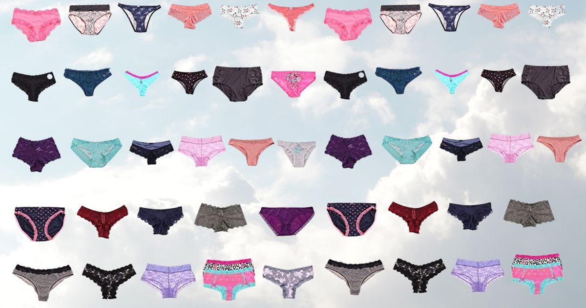 Rose Print 4 Pack Underwear Box - Women's Underwear & Intimates