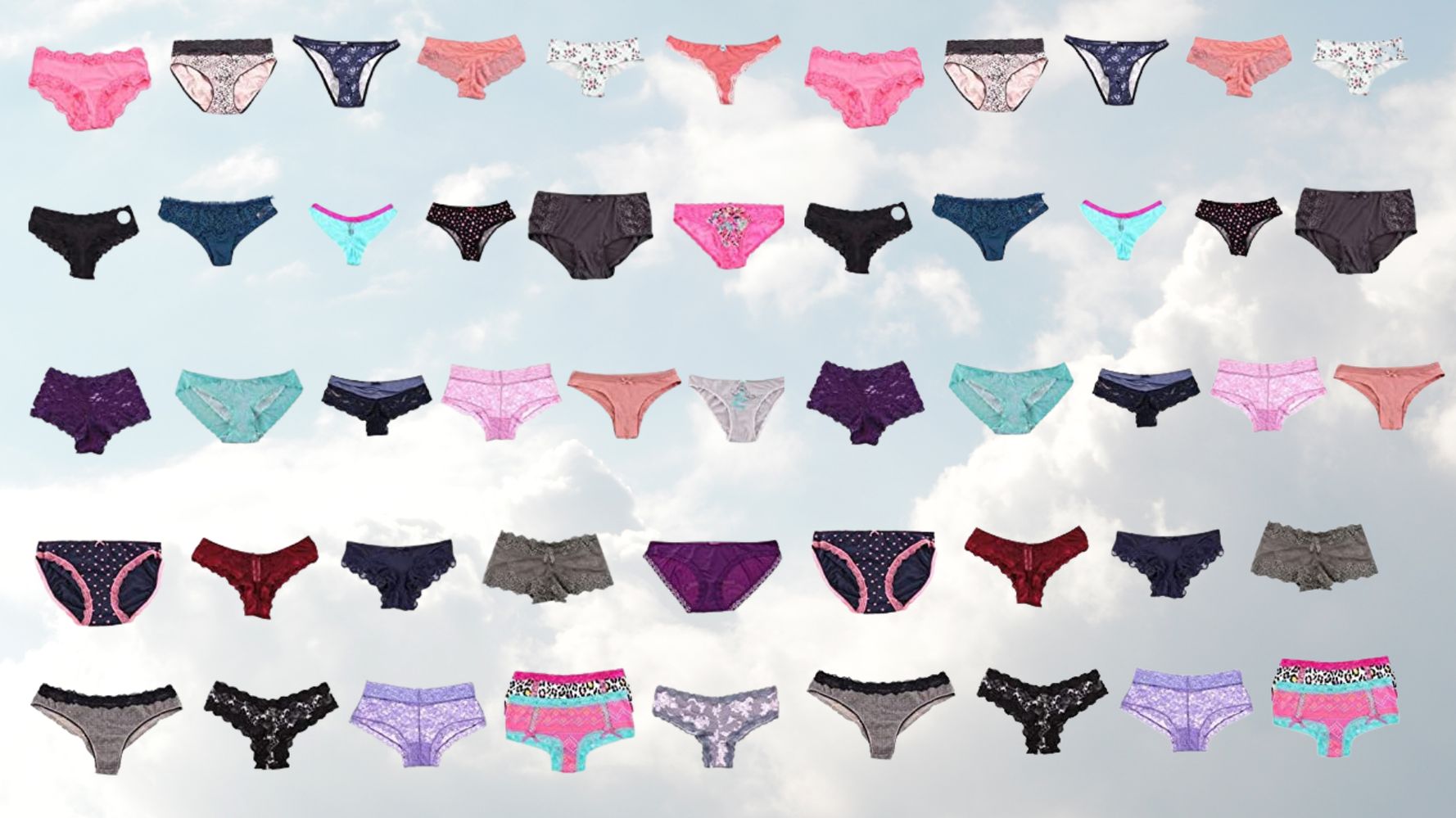 48 Bulk Womens Love You Underwear Assorted Colors And Sizes - at 