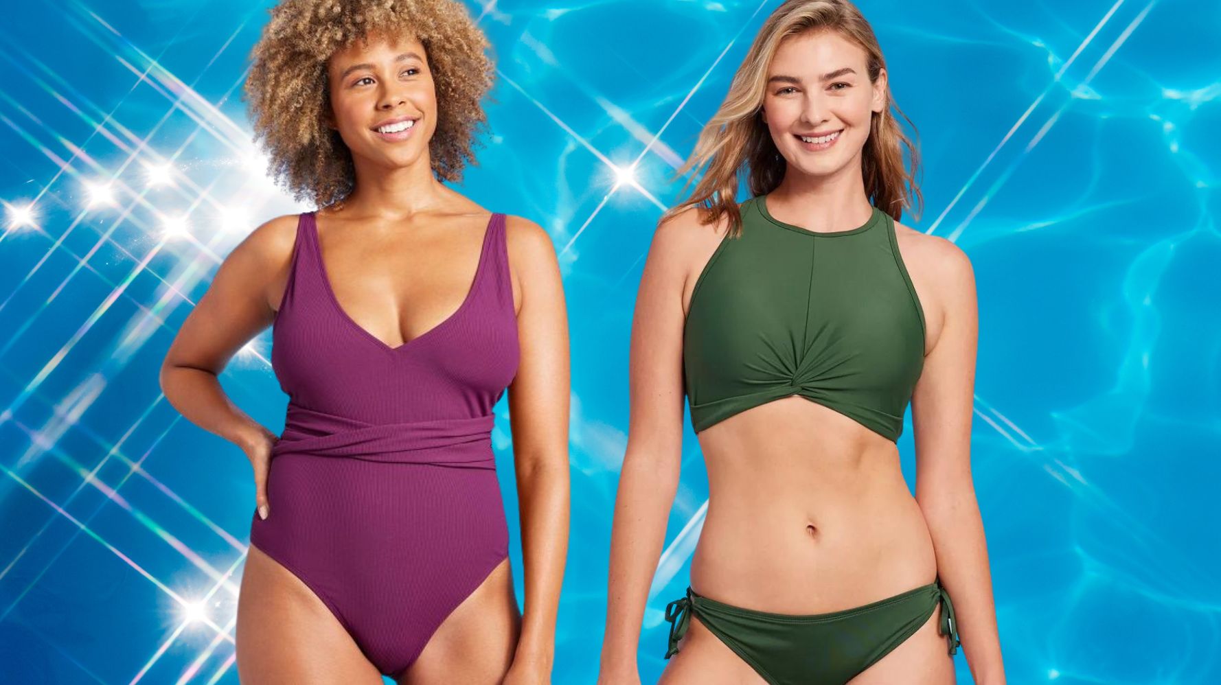 Swimsuits For All Women's Plus Size Longline High Neck Bikini Top - 8,  Black : Target