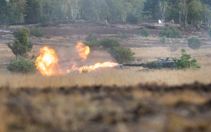 Leopard 2 σε άσκηση του γερμανικού στρατού. 