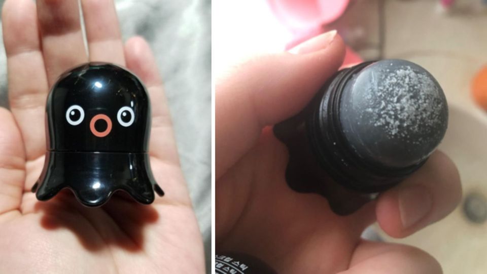 An adorable octopus-shaped blackhead remover